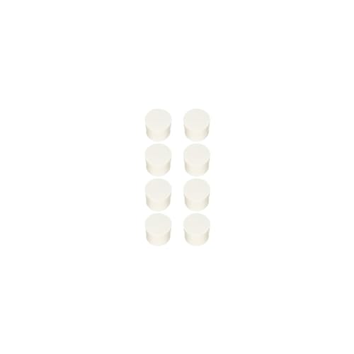 Bouchons en nylon blancs type affleurant 6mm pour éliminer les trous visibles sur le PVC