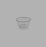 Dessertschalen mit Deckel, 200 ml, 50 Stück, Rund, Ø 9,5 cm x 5,5 cm, Glasklar
