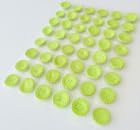 480 Stk. Macaron Halbschalen grün - Karton/fertig gebacken