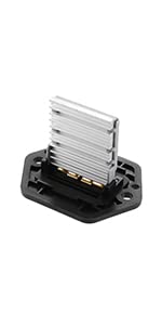 Image of ACROPIX HVAC Blower Motor Resistor Replacement Fit for Kia Sportage - Pack of 1 Silver Tone Black