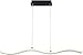 Eurofase High Tide LED Wave Light Pendant, Frosted White with Black Mesh Accent, 38 Inches Long - Model 31806-015