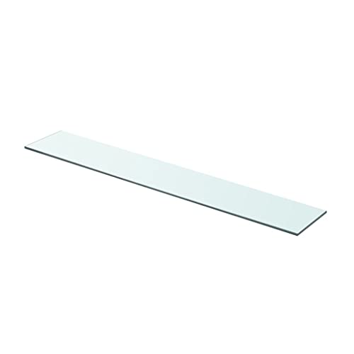 Estantería de pared moderna con panel de cristal templado de 80 x 12 cm 2
