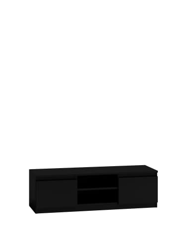 TOP E SHOP Topeshop RTV120 CZAR P SZ TV Stand/Entertainment Centre 2 Shelves, Black