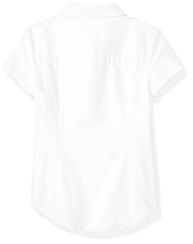 Image of Amazon Essentials Girls' Uniform Classic Fit Short-Sleeve Oxford Shirt