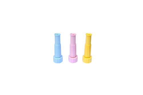 3 Pack Heavy-Duty Plastic Adjustable Twist Nozzle