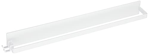 Yamazaki Industries 4596 Magnetic Bathroom Towel Hanger, Wide, White, Approx. W 15.7 x D 1.8 x H 2.0 inches (40 x 4.5 x 5 cm), Tower, Towel Hanger, Hanger