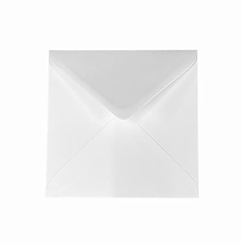 DJP 6x6 Square Creased Blank White Smooth 250gsm Cards & Envelopes - Pack of 50 - Image 4