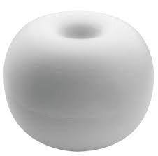 BOA PICCOLA BIANCA D 170 FORO D 20 MM FORO PASSANTE ACCESSORI BARCA NAUTICA