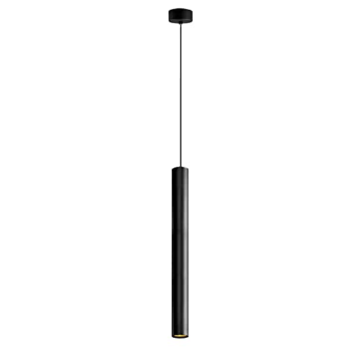 Lustre à tube long LED noir 4x40cm éclairage blanc pour suspension de chambre