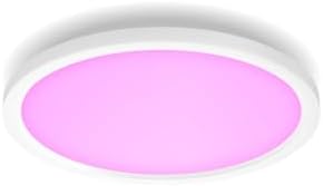 Philips Hue White and Colour Ambiance Surimu Smart LED Panel Light [Round - 40W] for Indoor Home Lighting, Wall, Ceiling, Bedroom, Livingroom.