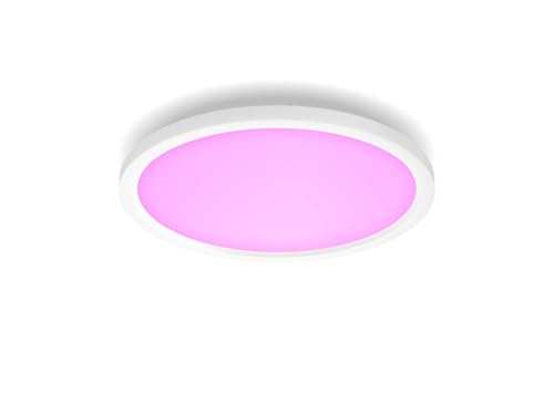 Philips Hue White Ambience Surimu Panelleuchte, weiß, rund, 40W, alle Weißschattierungen, steuerbar via App, kompatibel mit Amazon Alexa (Echo, Echo Dot)