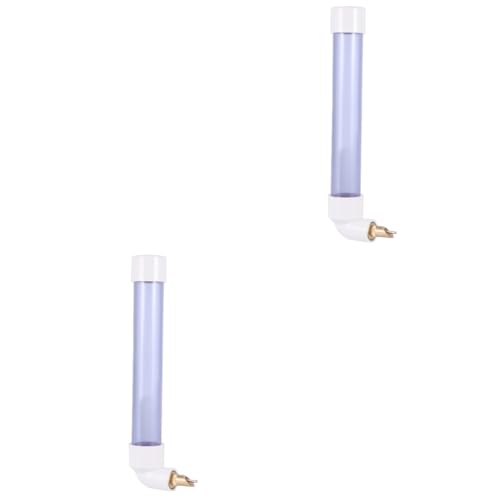 BCOATH 2pcs Parrot Water Bottle Automatic Pet Drinking Feeder Parrot Water Drinker Dish Easy to Assemble and