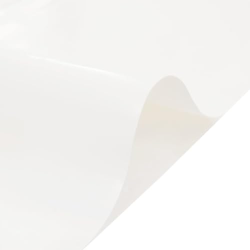 Bâche blanche 4x8 m en toile renforcée PVC 650g/m² imperméable
