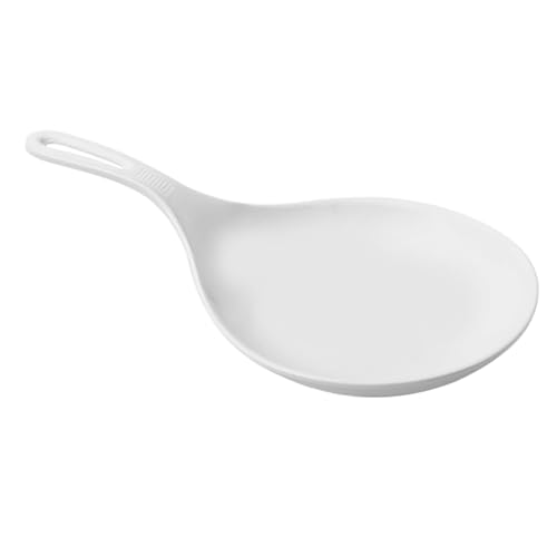 OUNONA Handheld Vegetable Tray Portable Salad Dish with Thickened Handle for Snacks Appetizers and Desserts Serving Plate for Everyday Use and Parties