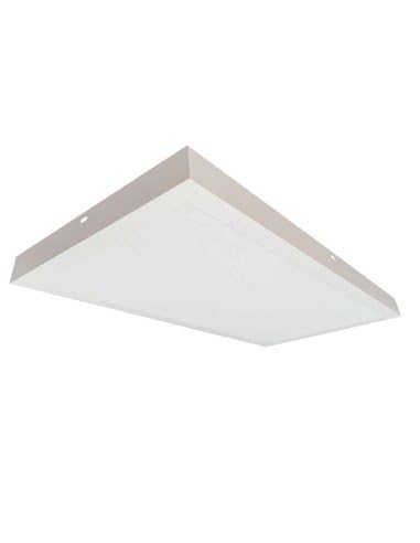Pannello da superficie LED rettangolare Kisongo 60x30cm 24W 6000K Bianco