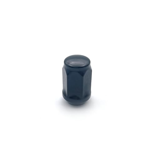 Image of 24 Pcs M14x1.5 Thread Bulge Acorn 1.38 inch Long Lug Nuts Black 3 /4 inch 19mm Hex Compatible with Jeep Wagoneer, Grand Wagoneer, Ram 1500