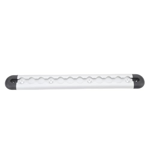 Dpofirs Cargo Control L adapté au Système D'arrimage sur Chenilles, Léger et Durable avec Embouts pour Camionnettes, Argent (30cm)