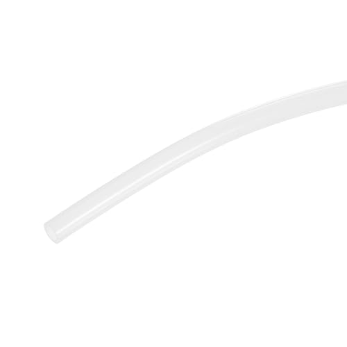 sourcing map 6.56ft PTFE Tubing Hose, 6mm IDx7 mm OD Insulating 3D Printer Hose Ultra-Smooth for 3D Printer Conveying Tu