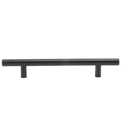 ANGGREK Cabinet Door T Handle Stainless Steel Drawer T Handle Comfortable Handle Pack of 10 Black for Bedroom