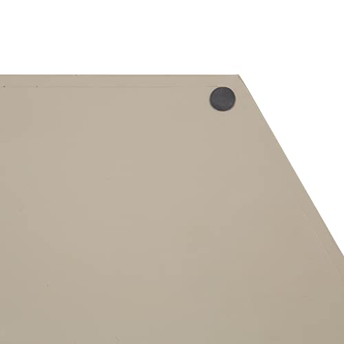Image of Kate and Laurel Lipton Modern Hexagon Tray; 18 x 18; Sand; Midcentury Decorative Serving Tray for Storage and Display