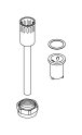 Kohler K-1056887-CP Chrome poli : Brise-vide 3/4 de rechange original