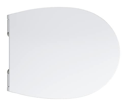 GROHE BAU Ceramic Wc Seat with Lid, Incl Fixation Set Extra Slim Design, Soft Close and Quick Release Feature 39898000 - Image 2