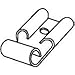 0190080019 Quick Disconnect Terminal 14-16AWG Brass F 13.69mm Tin Bag, (250 Items)