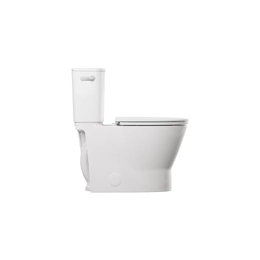 American Standard 252AA899.020 Aspirations Two-Piece Toilet with Slow-Close Seat, Elongated Front, Chair Height, Left Hand Flush, White, 1.28 gpf