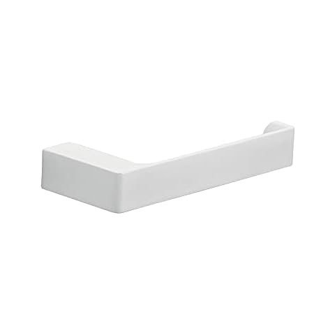 Gedy G-Kuala Lumpur Toilettenpapierhalter, Farbe Weiß, Komponenten aus Cromall, Messing und Glas Cover