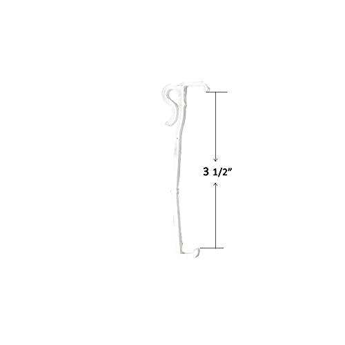Amazing Drapery Hardware Valance Clips Horizontal (10 Pack) - 3.5 Inch Clear Valance Brackets For Blinds, Window Shades Replacement Blind Clips #TOP1