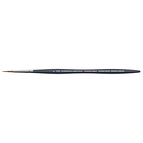 Winsor & Newton Professional Watercolour Brush, Synthetic, Gray, Nr. 4-Rundpinsel-Spitz, Grey, Nr. 4 - Rundpinsel - Spitz