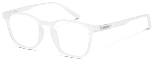 Image of Zero Power Computer Glasses - Blue Light Blocking, UV Protection, Lightweight Medium Specs for Digital Screen Safety, Stylish Everyday Wear, Eye Comfort for All-Day Use.