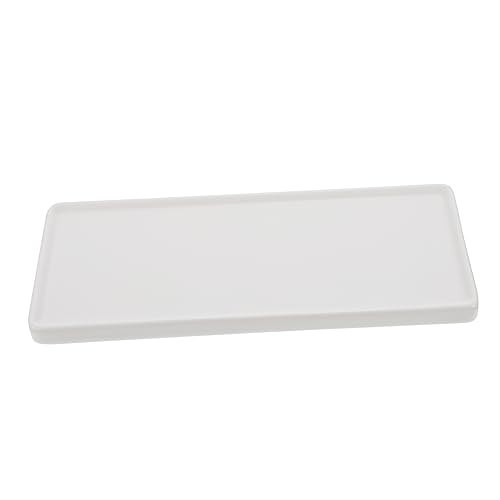 Bandeja japonesa rectangular de cerámica para sushi miniatura 1