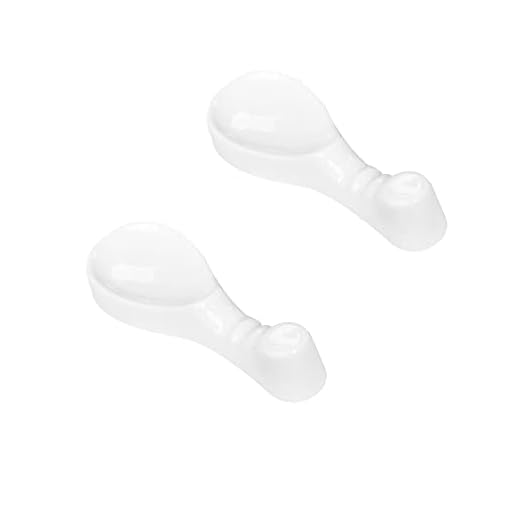 Pirhosigma 2 soportes para palillos en forma de pipa de porcelana, soporte para cuchara de cerámica, tenedor para cenas, hornear, barbacoa y cocinar
