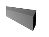 Moderner Aluminium-Gartenzaun, 120 x 200 cm und 150 x 200 cm, Komplettset, Sichtschutz, Lamellenzaun mit Adaptersystem, einfache Montage (Anthrazit RAL 7016, 1,5 m (15 Lamellen))