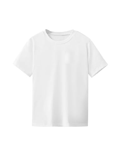 Image of RoseSeek Girl's Graphic Drop Shoulder Star Print Tee Tops Short Sleeve Crew Neck Summer Shirts