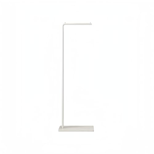 コートハンガー組み立て簡単ラック安定 衣類収納衣類掛け 玄関 リビング コート省スペース金属しゃれ四角底ハンガー 洋服 スーツ 落ちにくい おしゃれ ベッドルーム用 (白+白, 45x28x170cm)