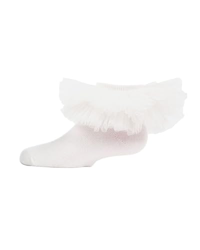 MeMoi Girls' Oversized Tutu Ballerina Anklet Socks