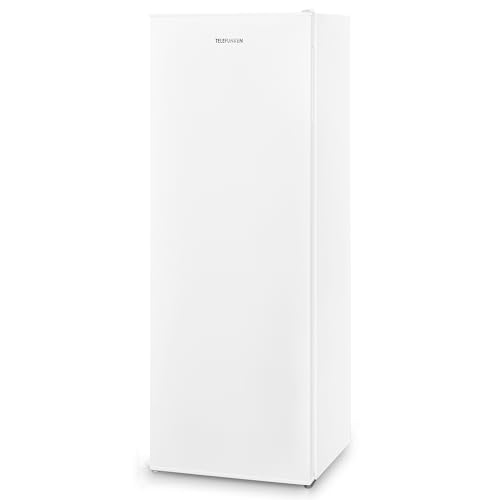 Telefunken Gefrierschrank groß | Tiefkühlschrank freistehend | 175 Liter Nutzinhalt - Ausreichend Platz | leise 40 dB | 4*-Gefrieren | Temperaturregelung | Freezer gross | F-GS-145-E-W weiß