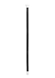 1920s Costume Dance Cane with Black Shaft & White Handle for Flapper, Gangster & Roaring Twenties Outfits Standard