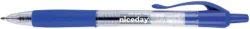Stylo gel rétractable bleu Niceday GRRBF0.5 anti-bavure pour gaucher