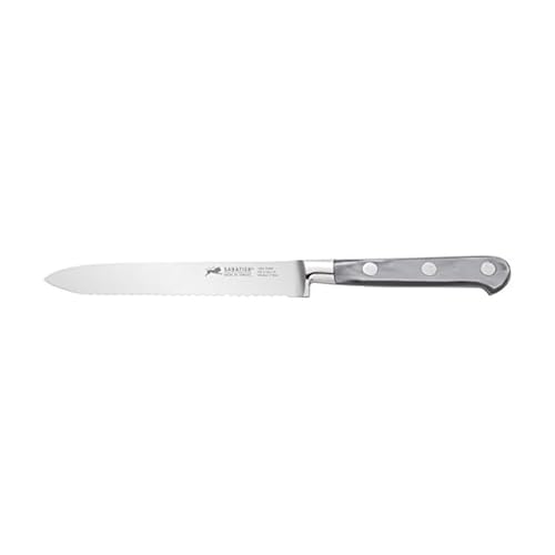 Sabatier 5137480 Mother of Pearl Chef, 8", Utility Black 5" 5-Inch Silver Gray