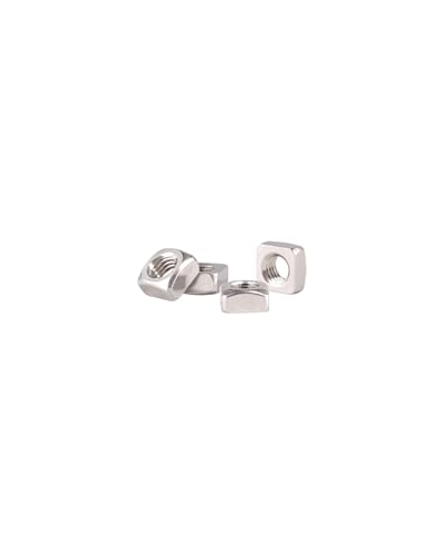 Image of M3-0.5 Square Nuts - IMScrews 304 Stainless Steel Square Nuts - Durable Fasteners for Home Repairs and Professional Engineering Pack of 100