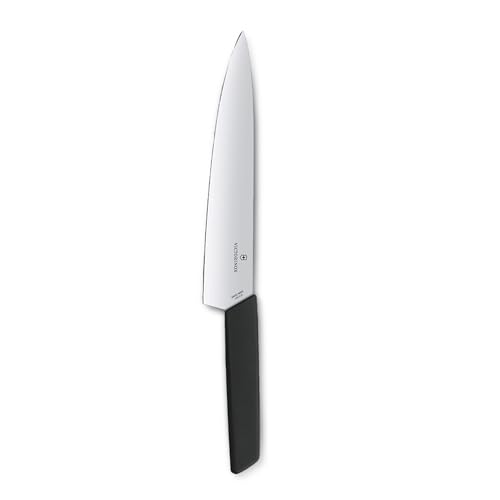 Victorinox Swiss Modern, Profi Tranchiermesser, Extra Scharfe Klinge, 22 cm, Kunststoffgriff, Rostfreier Stahl, schwarz