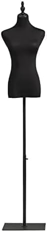 Torso Mannequin Stand, Female Mannequin Torso Dress Form, Shop Window Woman Clothing Display Shelf, 140-175CM Height Adjustable Manikin,