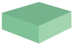 X-Ray Sponge Positioner - Square - 6" x 6" x 2" Coated, USA Made