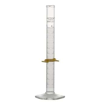 cole-parmer Probeta graduada de clase A W/cal Cert, TC; 25 ml, 1/pk