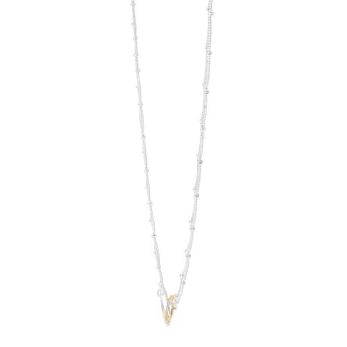 Silpada 'Pagosa' Circle Linking Station Necklace in Sterling Silver and 14K Gold Plating2