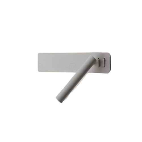 Lampe de lecture murale LED blanche scandinave avec interrupteur pour chambre