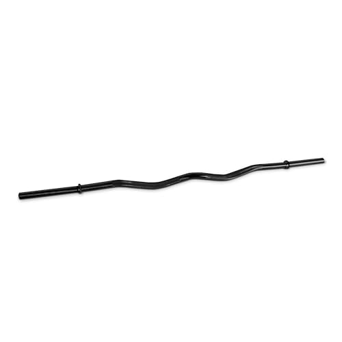 CAP Barbell 47' Standard Solid E-Z Curl Bar, Black